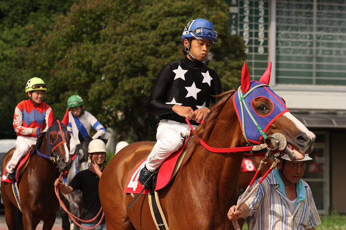 2008年6月29日(日) 高知競馬 10R 極暑特別 パドック_a0077663_19353181.jpg