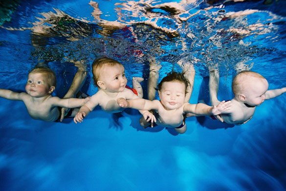 ★写真トリビア～赤ちゃんたちの初水泳教室♪⌒ヽ(*ﾟOﾟ)ﾉ_a0028694_2146594.jpg
