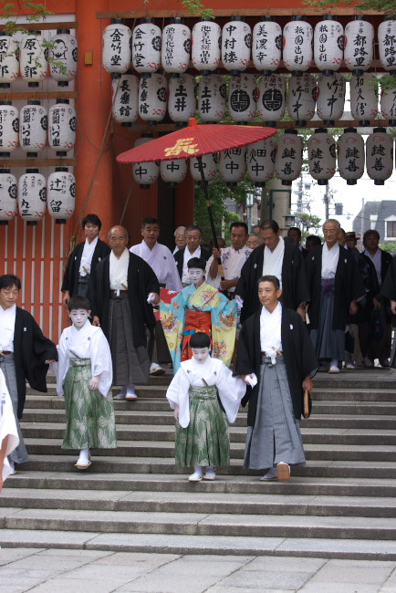 祇園祭　Ⅰ　長刀鉾町お千度参り　７月１日_a0046000_1619523.jpg