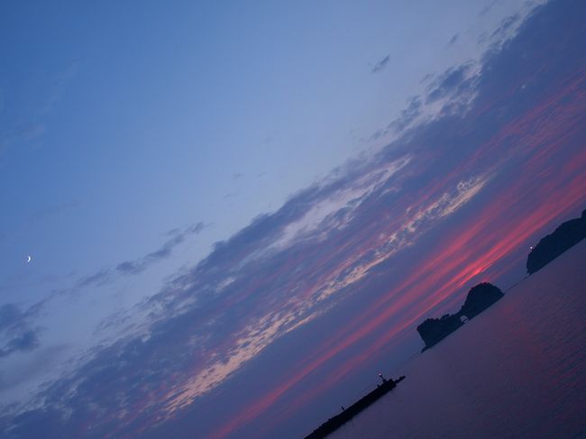 sunset・・・♪　円月島　夕陽　♪_d0129108_944114.jpg