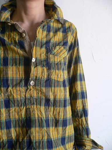 OMNIGOD　madras check pullover shirt_d0120442_12131819.jpg