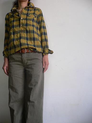 OMNIGOD　madras check pullover shirt_d0120442_12133255.jpg