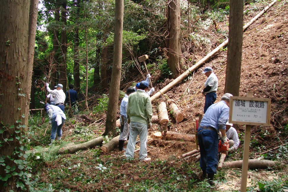 高岳山の浦城祉方面 - 秋田県八郎潟町_f0137955_21434715.jpg