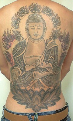 仏像様お釈迦様大仏様ミッドセンチュリー骨董品刺青タトゥー和彫