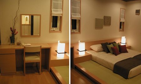 ベッドルームのコーディネート 和風イメージの主寝室 アイシーオーのすまいづくり インテリアづくり