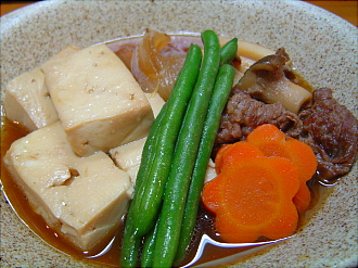 おかずにぴったり 我が家の肉豆腐 Green House 突撃 うちの晩ご飯 Recipe