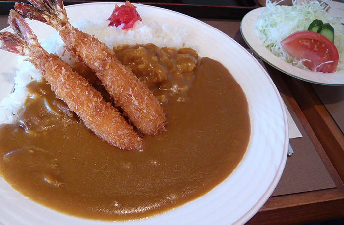 エビフライカレー　喫茶ロッキー　＠　加古川_e0024756_414548.jpg