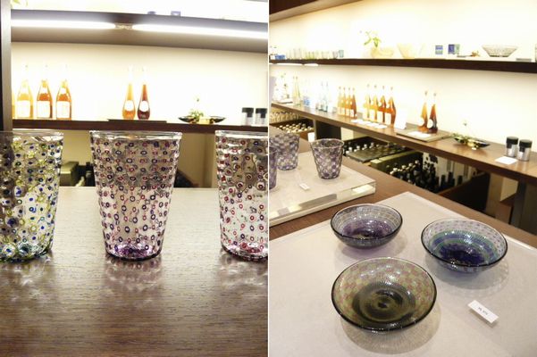 レースガラス 吹きガラス グラス 花瓶/ワイングラス 昭和レトロ 江波冨士子/ レースガラス 吹きガラス グラス 花瓶/ワイングラス 昭和レトロ 江波