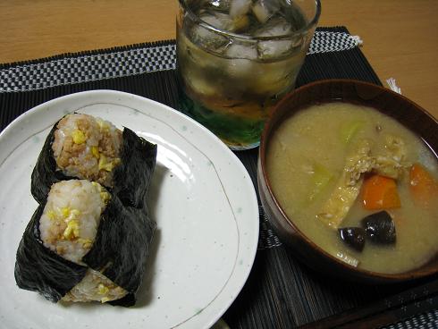 残り物の朝＆お昼ごはん。_c0146301_1185667.jpg