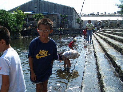 暑いぜ!田宿川たらい流し川祭り_f0141310_23284137.jpg