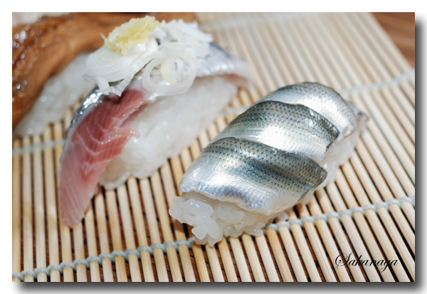  さかなや家のお好み寿司........... ☆ 煮穴子 . シンコ . 真鰯 . etc ☆_d0069838_1946665.jpg