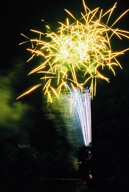 大沼湖水まつりの花火。_d0138899_22565738.jpg