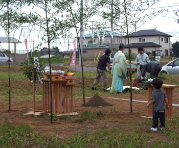 地鎮祭と花火_d0031378_14123939.jpg