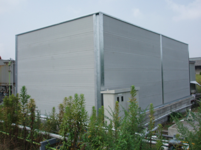 Y工場 屋外試験場 防音壁工事 Construction Record Kouzibunokiroku