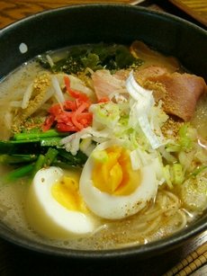 大砲ラーメンと冷やご飯deお好み焼き☆和香りレシピ♪_c0139375_1528509.jpg