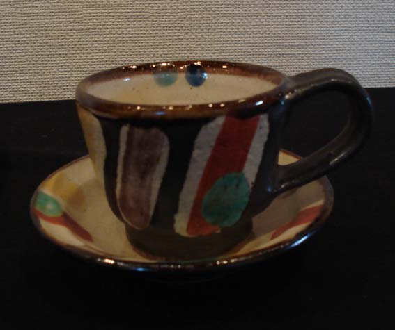 多色模様の陶器の鉢　陶芸作家 加山晴子 加山晴子陶展 : 旧 ぎゃるり詩季彩 in 軽井沢
