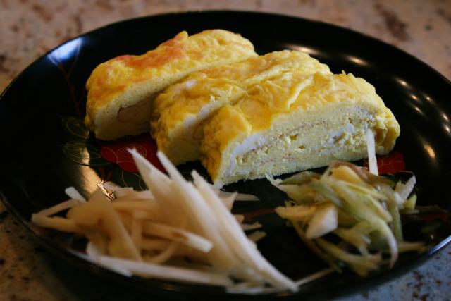 夏の名残の冷やし素麺朝食、_d0100880_4131927.jpg