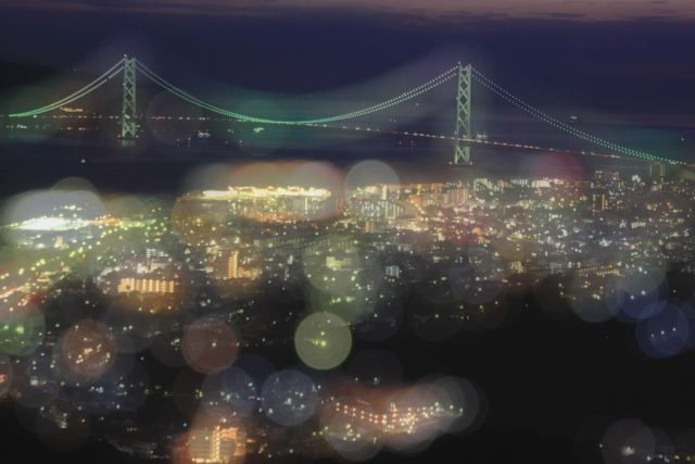 明石海峡大橋 夜景_b0154570_1735140.jpg