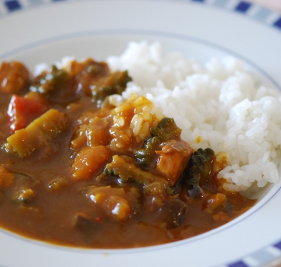 ゴーヤカレー　他　8/6（水）の食卓_c0060927_2241342.jpg