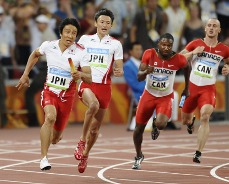 北京オリンピック男子陸上４００ｍリレー決勝【銅メダル日本】_d0148259_19515513.jpg