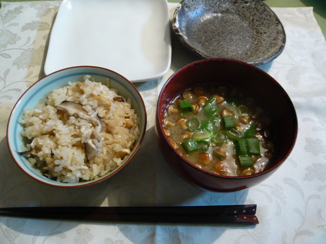 きのこの炊き込みご飯！_b0158604_20571181.jpg