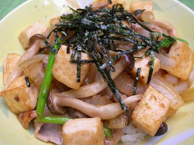 生姜焼き丼★(^^♪・・・・・晩ご飯_e0107171_5414988.jpg