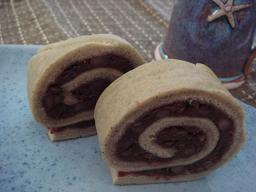 あんこたっぷり♪♪抹茶ロールケーキ_a0102784_23161385.jpg