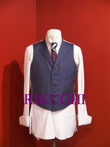 Classic tailoring 6. /   Blue  `Great Suits`  with  60`s waistcoat_b0151357_18313666.jpg