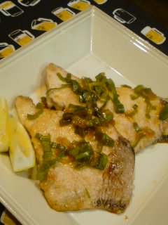 たまにはお惣菜と・・・むきさめのねぎ醤油ソテー。_f0177295_73922.jpg