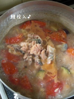 ぐりめし＊鯖のトマト煮込みめし_b0000885_16131414.jpg