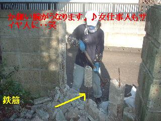 塗装工事とブロック解体_f0031037_20495571.jpg