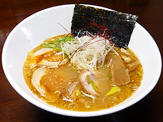 変形どんぶり@自作ラーメン (鶏白湯)_f0080612_12434148.jpg