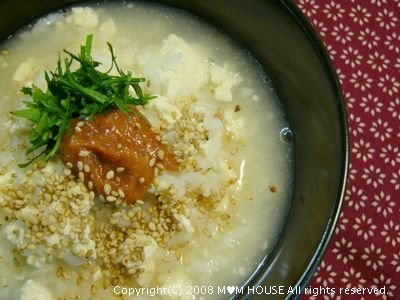胃にも優しい豆腐雑炊 Mana S Kitchen 胃にも優しい豆腐雑炊 Mana S Kitchen