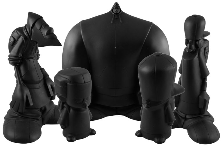 Hoodiez Black Blank set of 5 by Carl Jones_e0118156_8184856.jpg