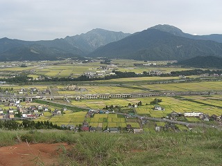 浦佐スキー場からの八色原の稲穂_a0084753_14461250.jpg