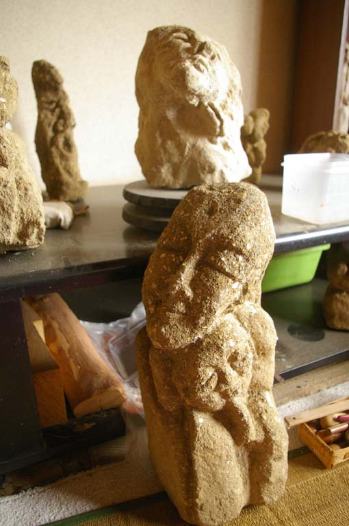 来春の晏侶石像展に向けて コア作品ほぼ完成 北鎌倉湧水ネットワーク 来春の晏侶石像展に向けて コア作品ほぼ完成 北鎌倉湧水ネットワーク