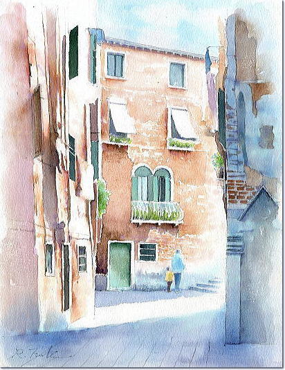 ベネチアの風景 福井良佑の水彩画 Watercolor Terrace ベネチアの風景 福井良佑の水彩画 Watercolor Terrace