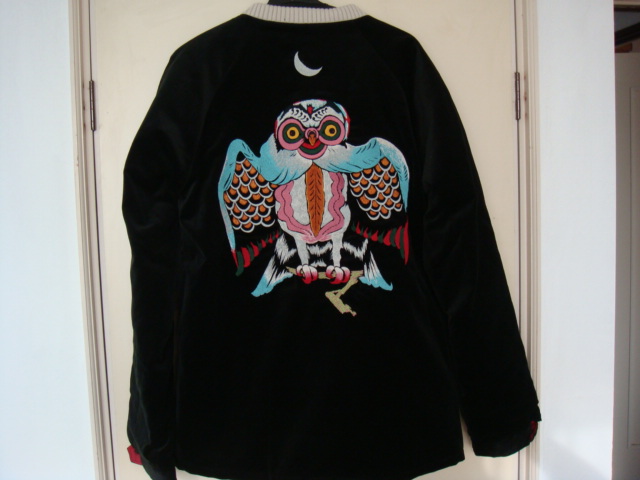 ROTAR スカジャン フクロウ Lサイズ ブルー www.thrifco.com
