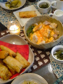 アジアンなおうちCafeと・・・鶏のチリマヨソース。_f0177295_20113968.jpg