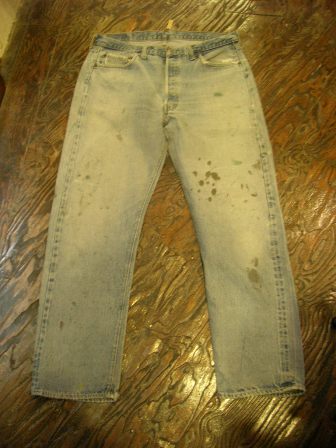 Vintage  LEVIS 501  BIGE  Denim  Jeans_c0177238_15585787.jpg