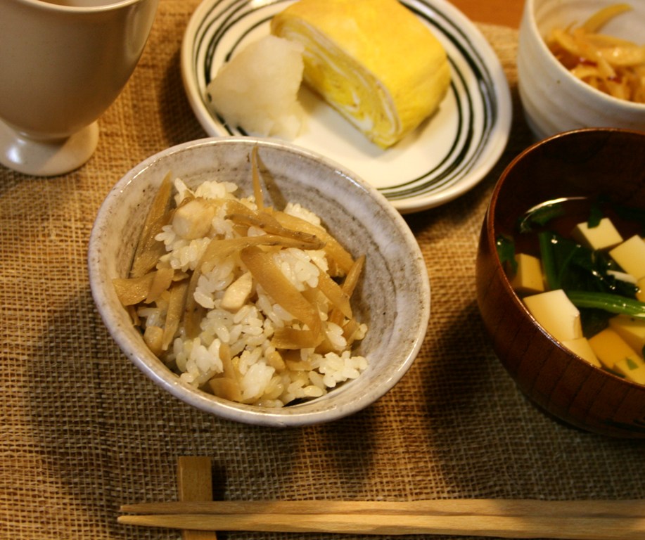 鶏とごぼうのまぜご飯_e0052716_106159.jpg