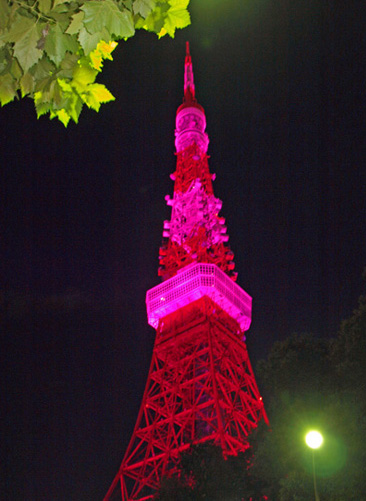 東京タワーがピンク色にライトアップ おいしい Photo Diary 東京タワーがピンク色にライトアップ おいしい Photo Diary
