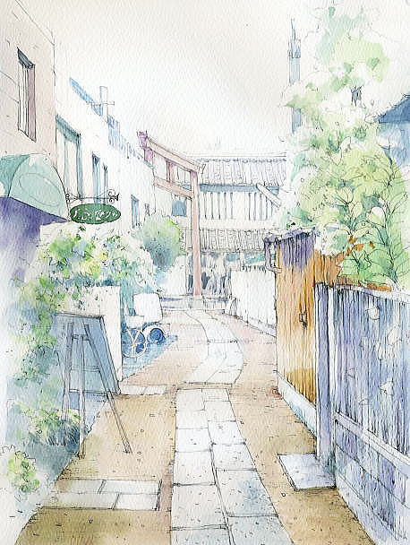 鎌倉淡彩スケッチ : 福井良佑の水彩画 Watercolor Terrace