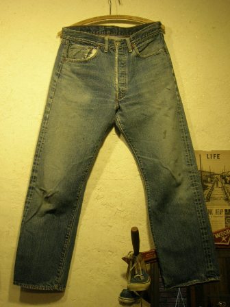 1960s  LEVIS  501  BIGE  Denim  Jeans_c0177238_16395778.jpg