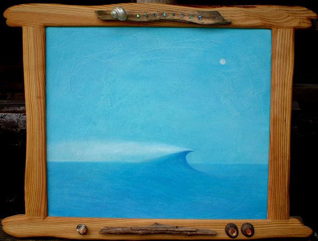 堀内 朗「青の惑星」油彩画 堀内 朗「青の惑星」油彩画