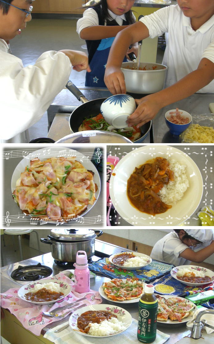 育てたトマトで、ピザとハヤシライスを作りました。大成功！完食！_b0022310_15575748.jpg