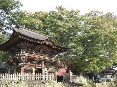 紅葉の始まった毘沙門様_a0084753_9535723.jpg