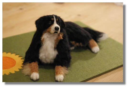 バーニーズ マウンテンドッグ アレク君完成 オーダー Lokinikki フリースドッグと黒い猫 羊毛フェルトの犬猫ぐるみ バーニーズ マウンテンドッグ アレク君完成 オーダー Lokinikki フリースドッグと黒い猫 羊毛フェルトの犬猫ぐるみ