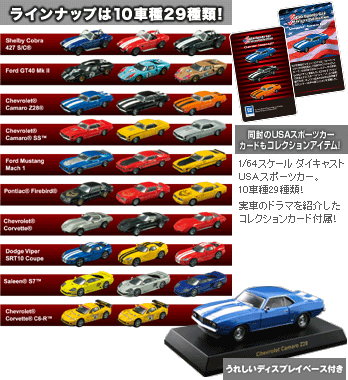 京商 第31弾 「USAスポーツカー・ミニカーコレクション」 1／64 : 牛舌