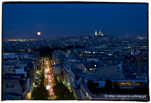 凱旋門からの夜景 Tour Eiffel ＆ Arc de triomphe_e0011247_1425110.jpg